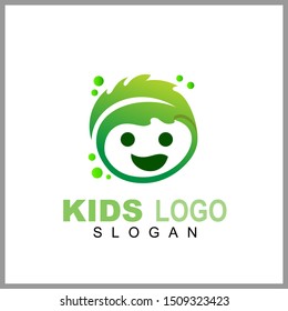 kids logo vector suitable for children education, child care, charity/foundation, daycare