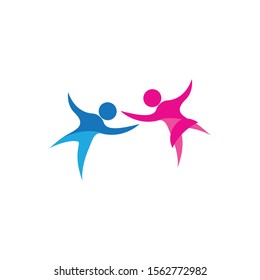 kids logo vector template design