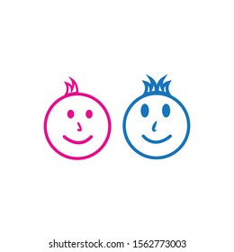 kids logo vector template design