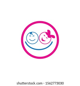 kids logo vector template design