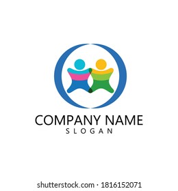 kids logo vector template design