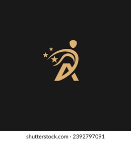 A kids Luxury logo design with monogram letter,