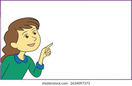 Niños haciendo explicación Vector Anuncio
