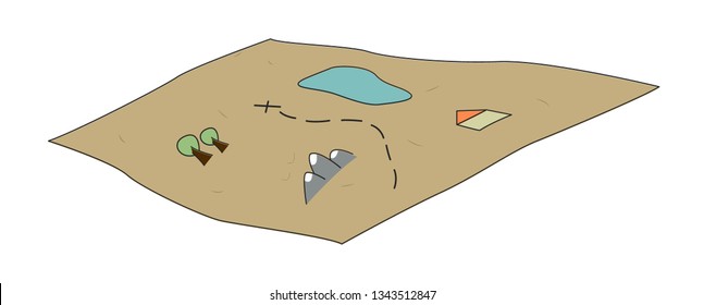 kids map vector illustration isolated