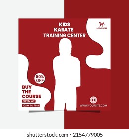 Kids Martial Arts Flyer Template Banner Ads Design