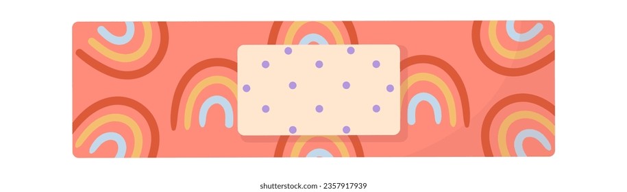 Kids Medical Plaster Vector Illustration