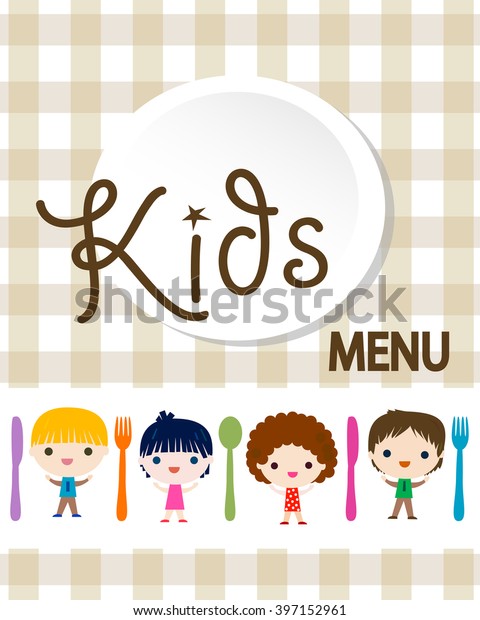 Kids Menu Background Stock Vector (Royalty Free) 397152961 | Shutterstock