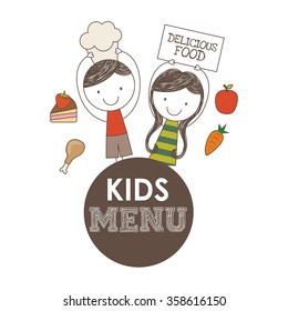 kids menu design 