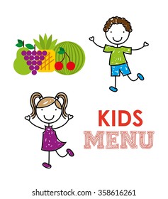 kids menu design 