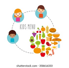 kids menu design 