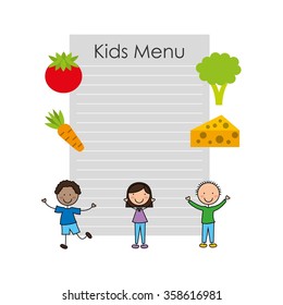 kids menu design 