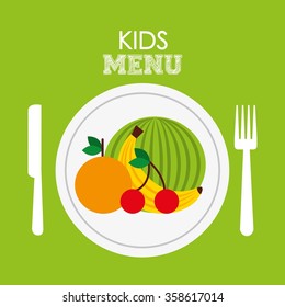 kids menu design 