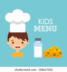 kids menu design 