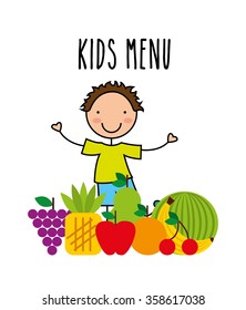 kids menu design 