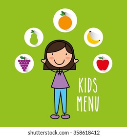 kids menu design 