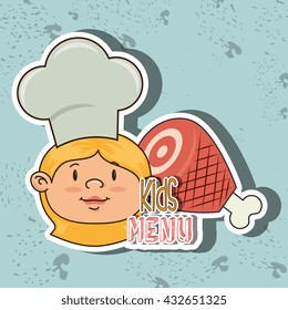 kids menu design 