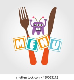 kids menu design 