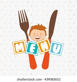 kids menu design 