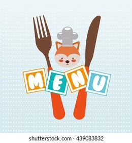 kids menu design 