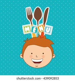 kids menu design 