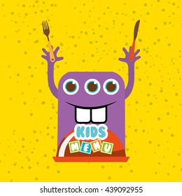 kids menu design 