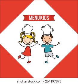 kids menu design, vector illustration eps10 graphic 