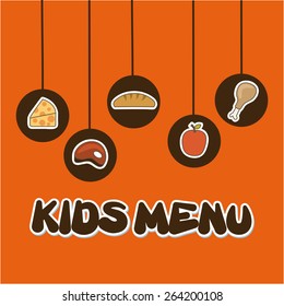kids menu design, vector illustration eps10 graphic 