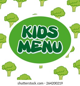 kids menu design, vector illustration eps10 graphic 