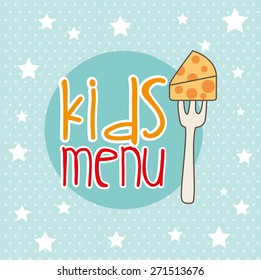 kids menu design, vector illustration eps10 graphic 