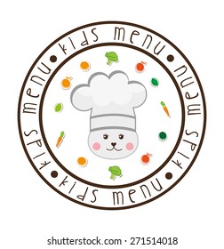 kids menu design, vector illustration eps10 graphic 