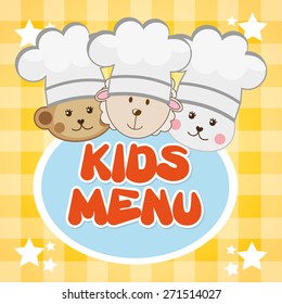 kids menu design, vector illustration eps10 graphic 