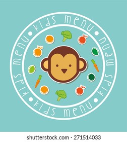 kids menu design, vector illustration eps10 graphic 