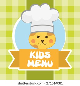 kids menu design, vector illustration eps10 graphic 