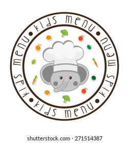 kids menu design, vector illustration eps10 graphic 