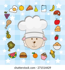 kids menu design, vector illustration eps10 graphic 
