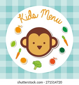 kids menu design, vector illustration eps10 graphic 