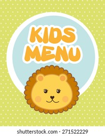 kids menu design, vector illustration eps10 graphic 