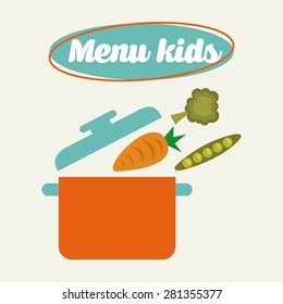 kids menu design, vector illustration eps10 graphic 