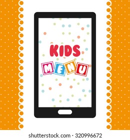 kids menu design, vector illustration eps10 graphic 