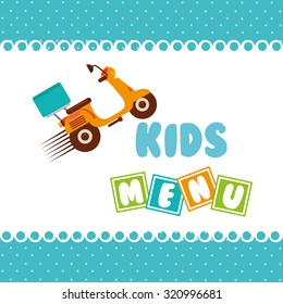 kids menu design, vector illustration eps10 graphic 