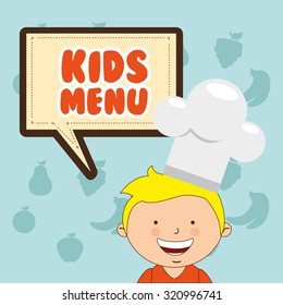 kids menu design, vector illustration eps10 graphic 