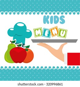 kids menu design, vector illustration eps10 graphic 