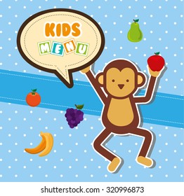 kids menu design, vector illustration eps10 graphic 