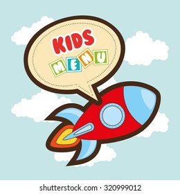 kids menu design, vector illustration eps10 graphic 