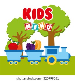 kids menu design, vector illustration eps10 graphic 