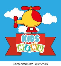 kids menu design, vector illustration eps10 graphic 