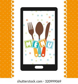 kids menu design, vector illustration eps10 graphic 