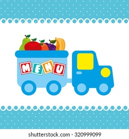 kids menu design, vector illustration eps10 graphic 