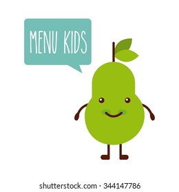 kids menu design, vector illustration eps10 graphic 