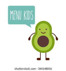 kids menu design, vector illustration eps10 graphic 